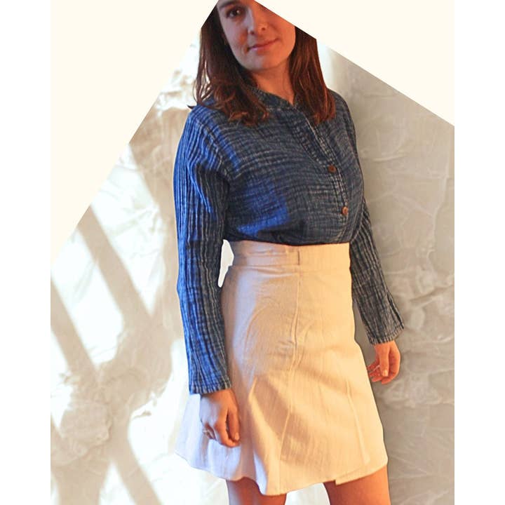 Short cotton skirt | One size adjustable for wholesale by Dame Pach Bangkok