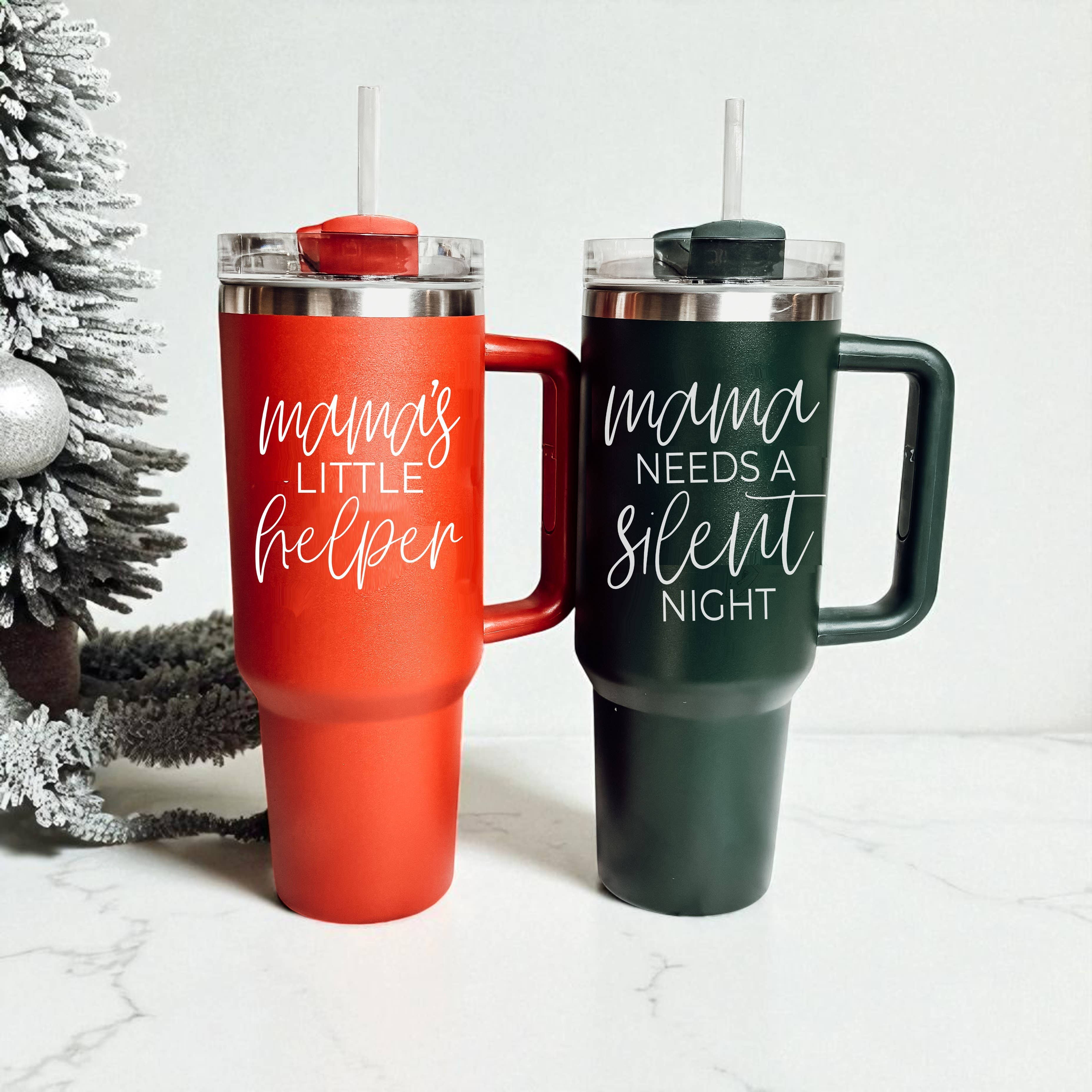 Gia Roma - Wholesale Insulated Mug/Tumbler - Funny Christmas Coffee Mugs, Red Holiday Tumblers With Straw78