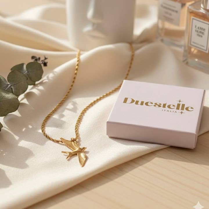 Aurora Bird Necklace – Ketting met zwaluw voor wholesale door DUESTELLE ITALIA