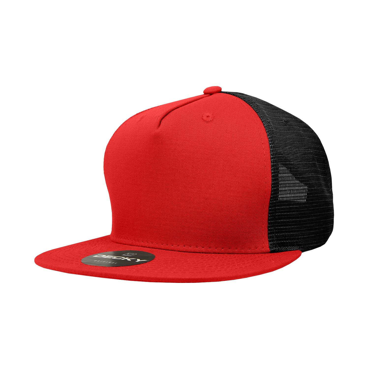 The Park Wholesale - Wholesale Truckerpet - Uniseks - Decky 1040 - Blanco Trucker Snapback-hoeden met 5 panelen - 104033