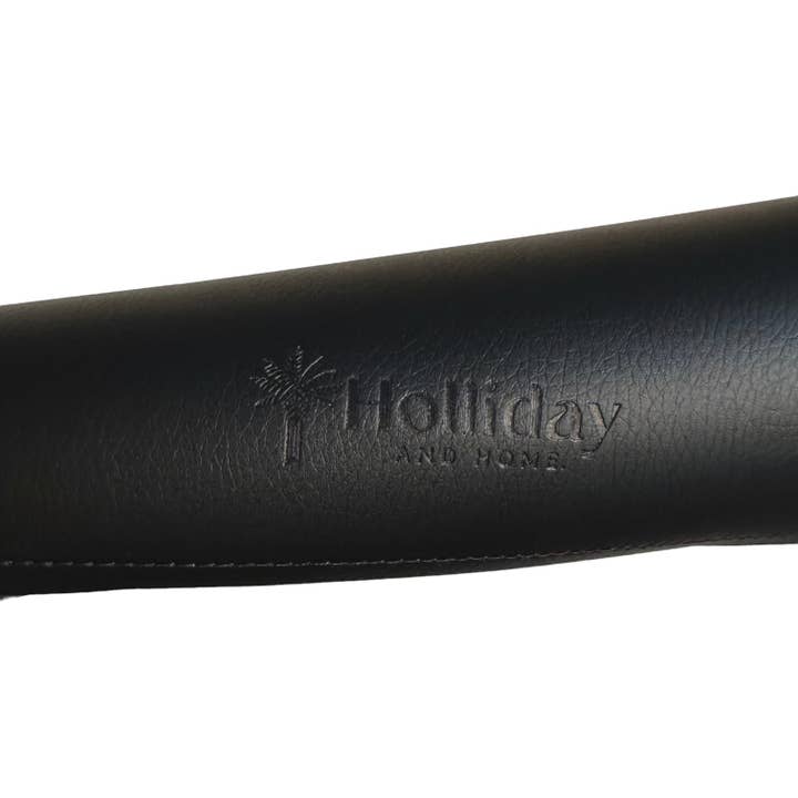 NOIR/GRIS Holliday and Home ~ 100% CUIR VEGAN - MATELAS À LANGER POUR BÉBÉ - en vente sur Faire8