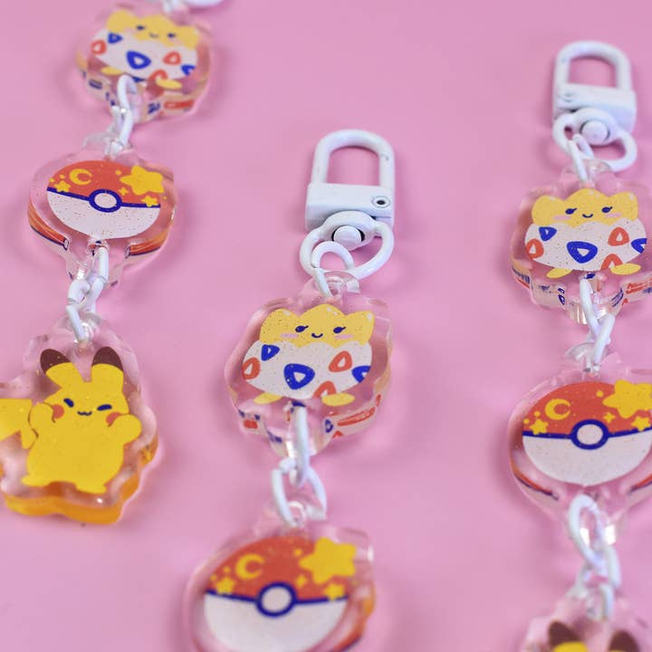 The Moonborn - Wholesale Keychain - Women's - Pikachu and Togepi Keychain Charm3
