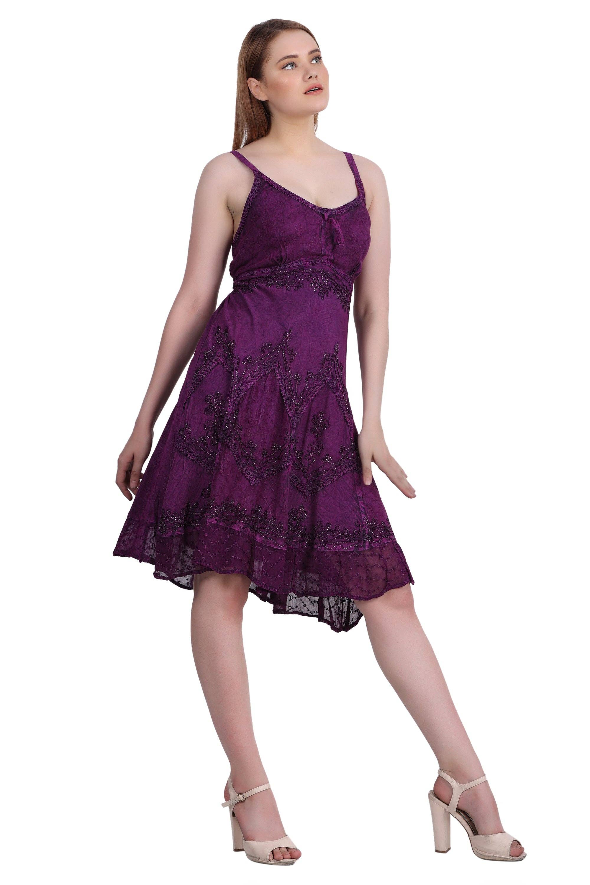 Advance Apparels - Vente Robe – femme - Robe mi-longue délavée à l'acide 130418