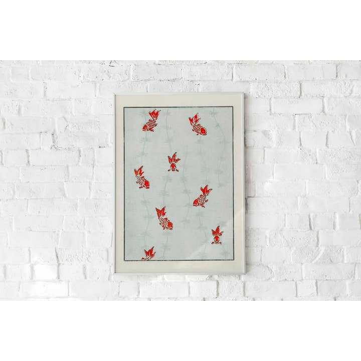 Rock Paper Scissors Wall Art - Wholesale Poster - Japanese Koi Fish Pattern Poster