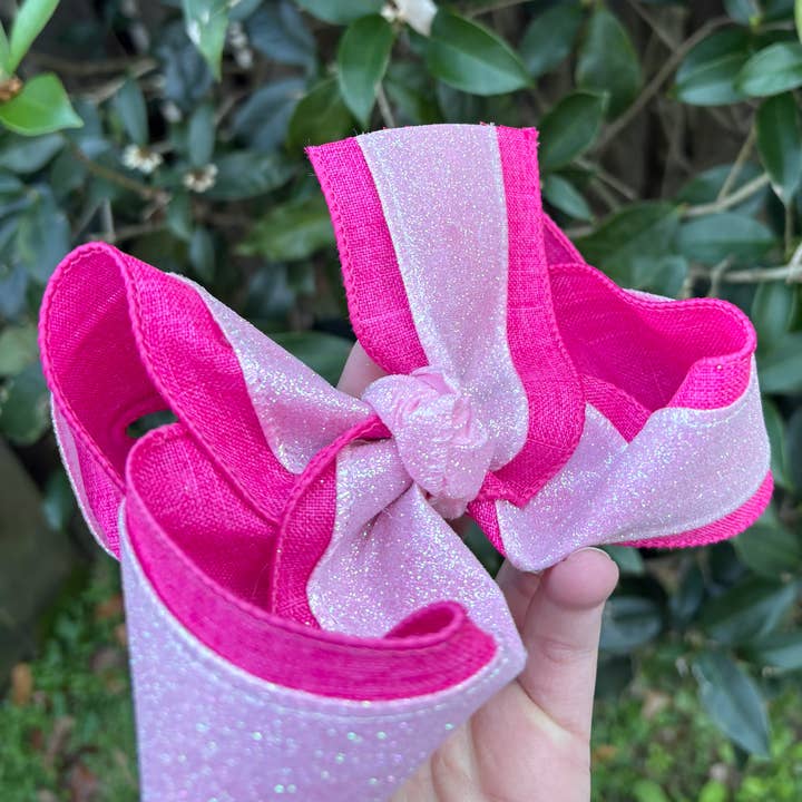Dreamhouse Pink Bow for wholesale by Pretty Knots Bow Company