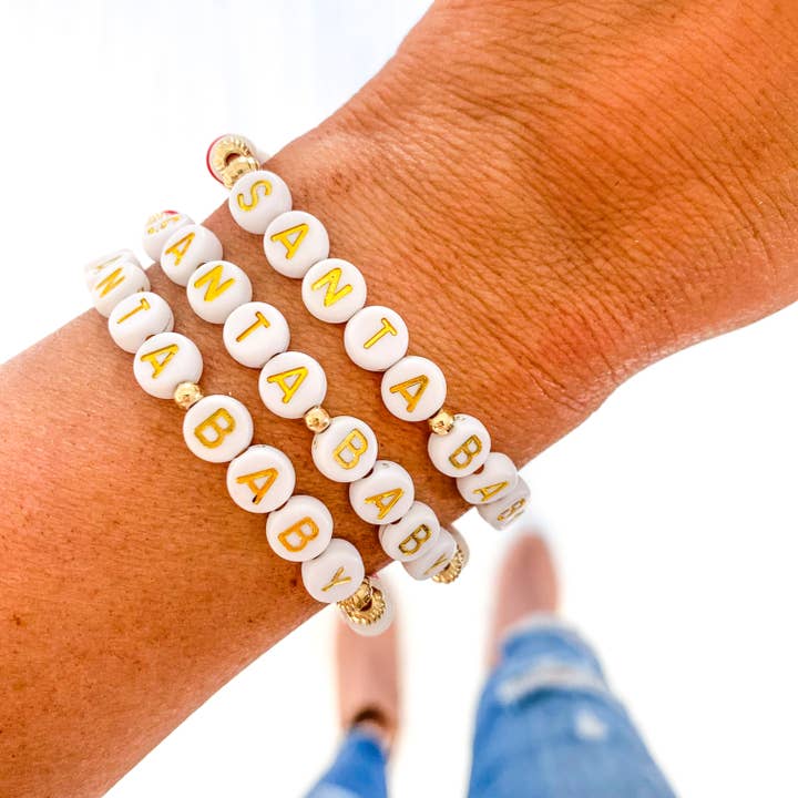 Savvy Bling - Vente Bracelet de perles - Bracelets Heishi de Noël8