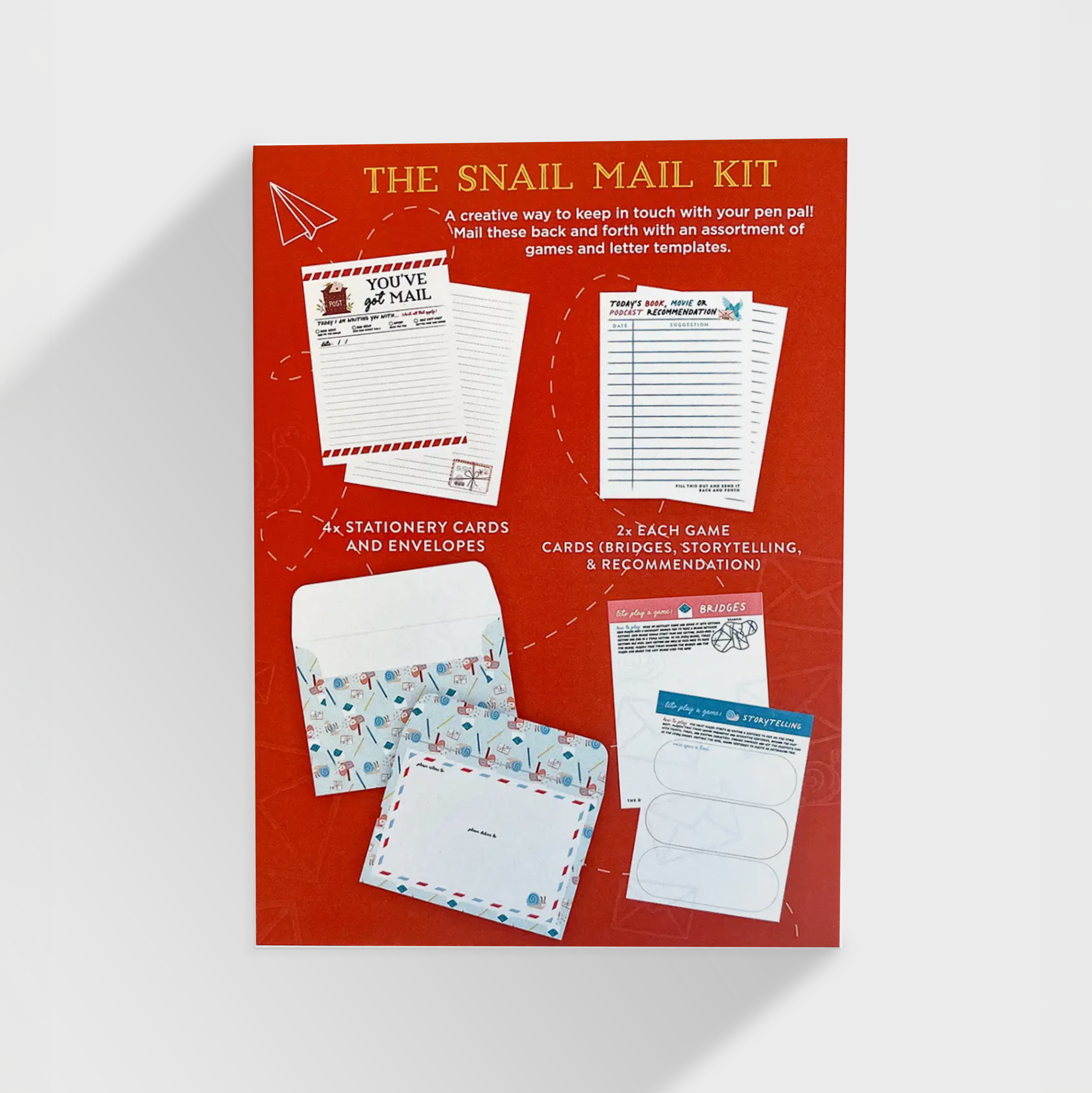 The Paxton Press - Screen-Free Paper Goods for Kids - Wholesale Stationery/Notecard Set - Snail Mail Pen Pal Kit – Kids Letter Writing Stationery1