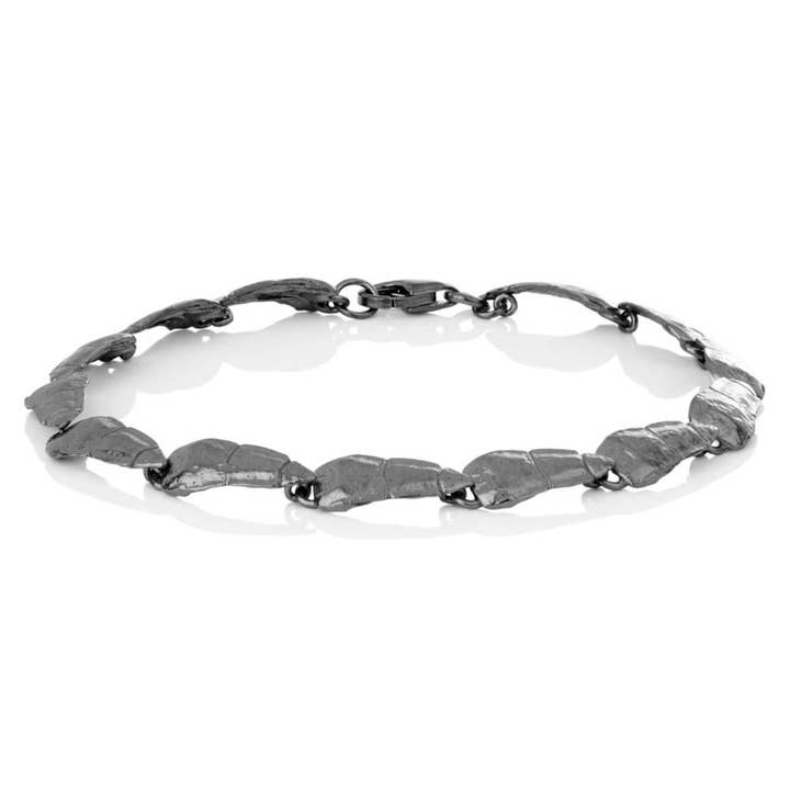 Bracciale Rán in argento Sterling 925 ossidato per la vendita all'ingrosso da parte di AURUM by Guðbjörg