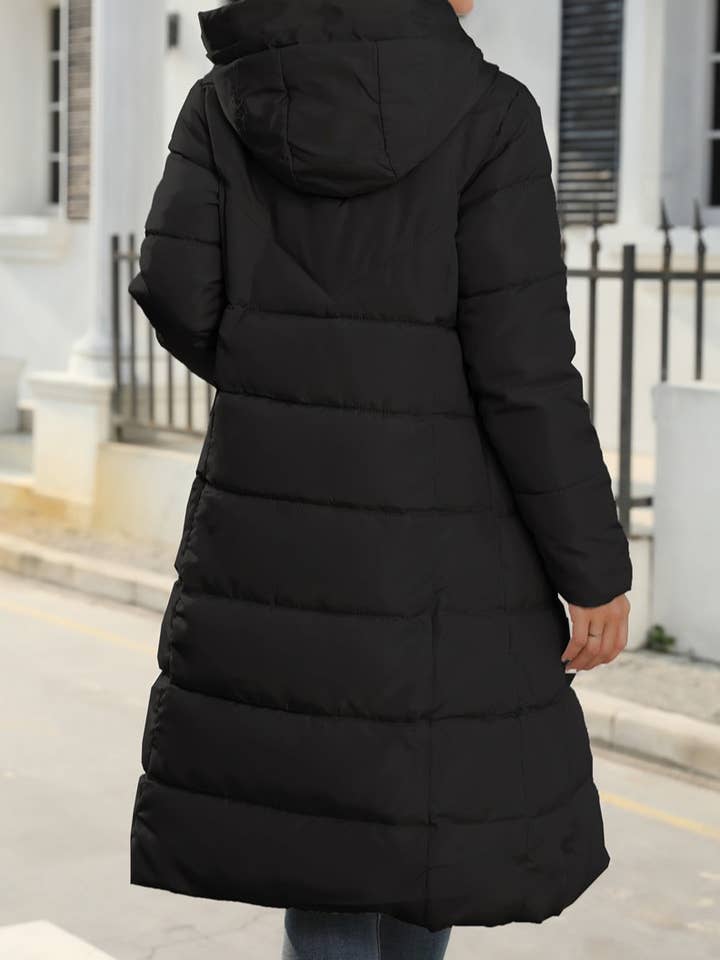 HIDDENBRAND - Wholesale Coat - Women's - Mid-Length Slim Fit Warm Down Cotton Coat3