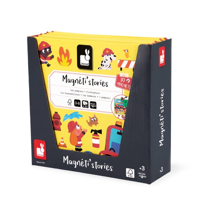 Janod - Wholesale Toy Set - Kids - Magneti'stories - Firefighters3