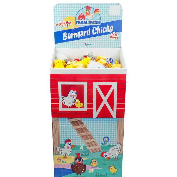 Farm Fresh Barnyard Wind-Up Chicks FSDU, Spring, Easter for wholesale by Toysmith