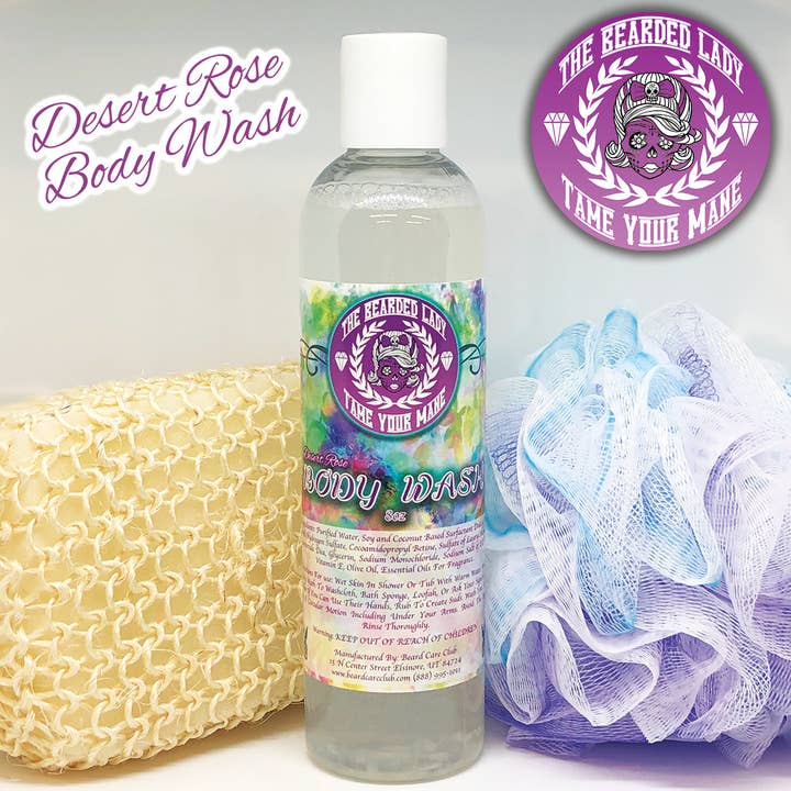 Women's Desert Rose Body Wash - 8oz Bottle for wholesale by Beard Care Club
