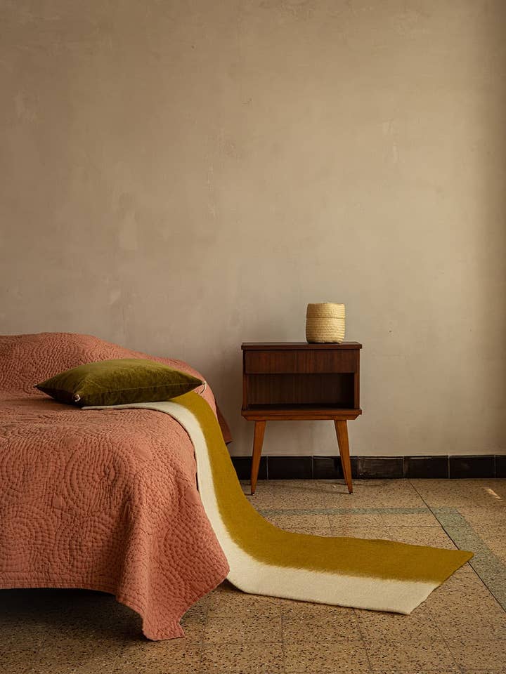 Tapete Longo Retangular em Feltro Escovado por atacado de MUSKHANE