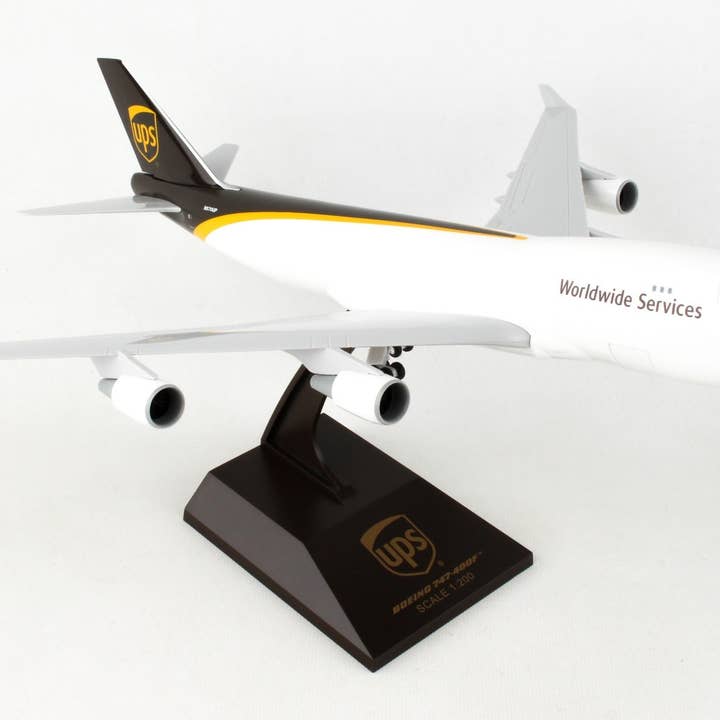 SKYMARKS UPS 747-400F 1/200 W/GEAR & OPENING DOORS for wholesale by Daron Worldwide Trading