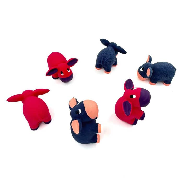 Petkin - Donkey Dog Toy | Squeaky Animal Chew Toy | Small Rubber Pet Toy for wholesale by Cheerhunting