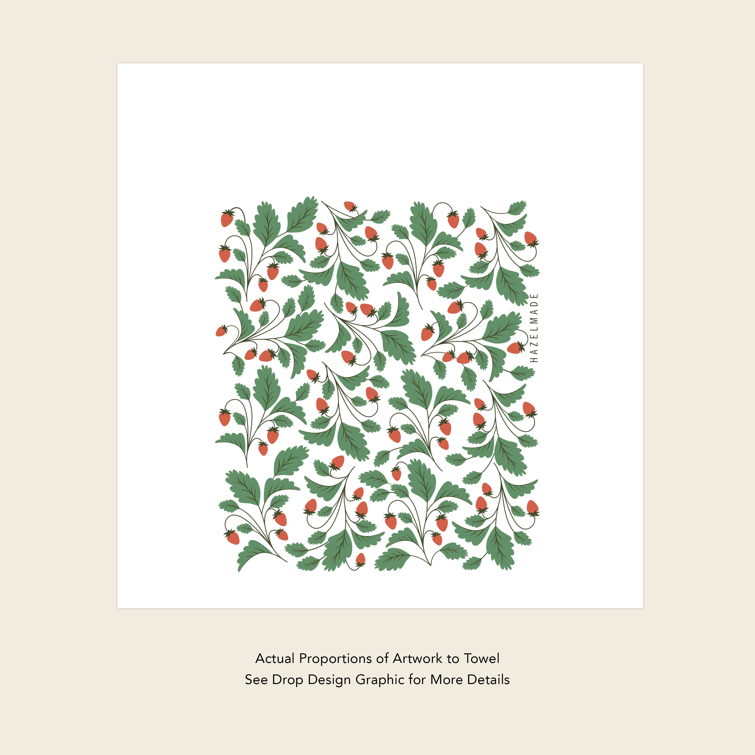 HAZELMADE® Tea Towels + Gifts - Vente Torchons - Torchon Fraise | Décor de Cuisine6