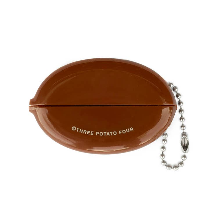Three Potato Four – wholesale Myntväska - Unisex – Myntpåse - Bokpengar (Brun)