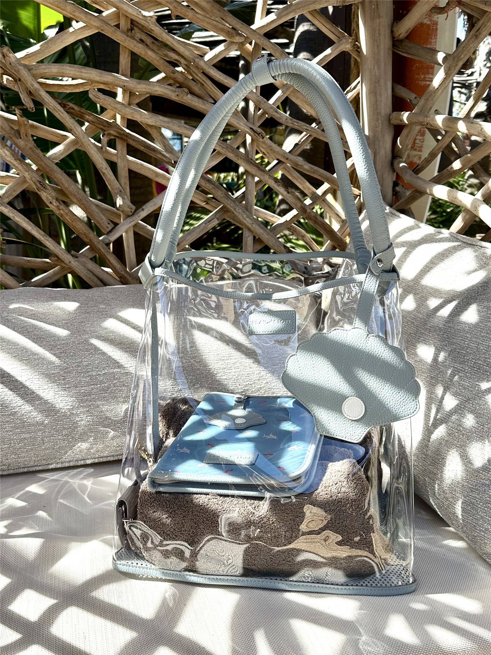 Play and Store - Wholesale Beach Bag - Bolsa de playa azul claro2