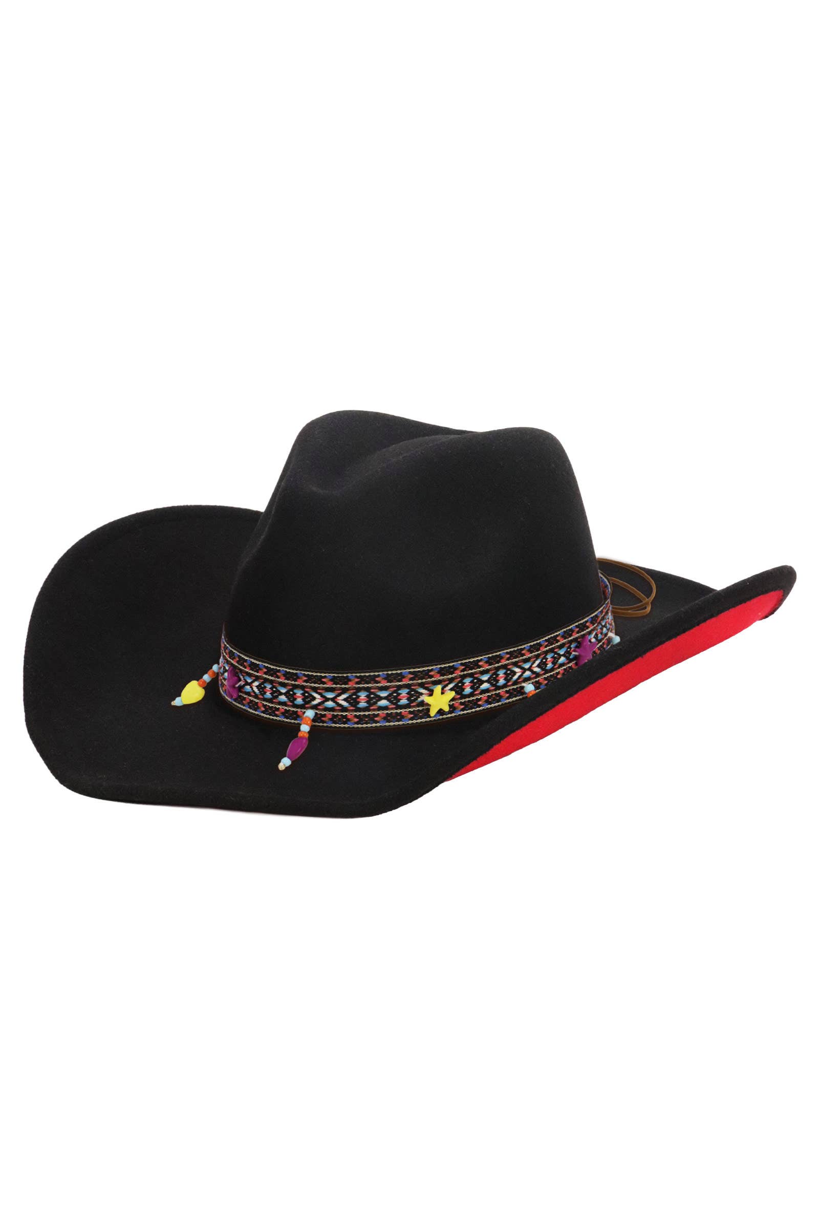 Cap Zone - Wholesale Cowboy Hat - Unisex - Navajo Baja Band Two Tone Felt Cowboy Hat1