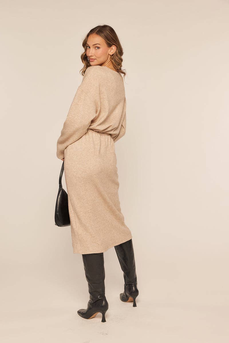 Oatmeal Terri Dress for wholesale on Faire3