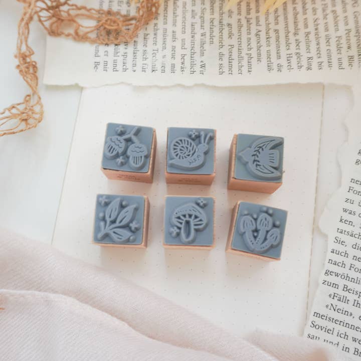 Note & Wish - Wholesale Rubber/decorative stamp - Forest & Mushrooms Rubber Stamps - Autumn Stamps Collection2