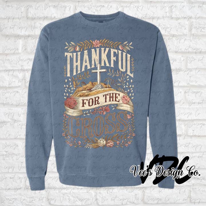 Thankful for the Cross for wholesale by Vee's Design Co.