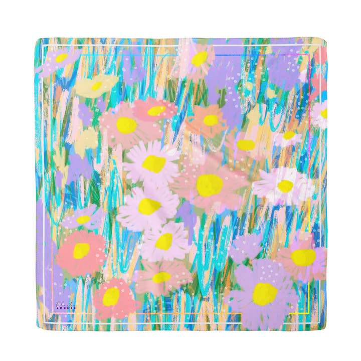 Pastell sidenbandana · 55x55 cm för wholesale av Charlie Loonie