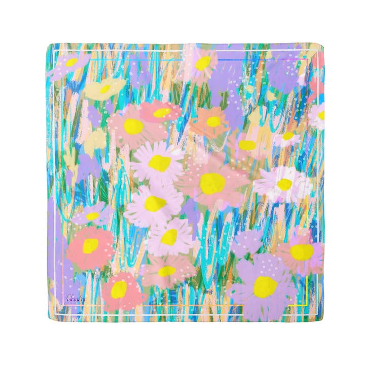 Seidenbandana PASTELL · 55x55 cm für den Großhandel von Charlie Loonie