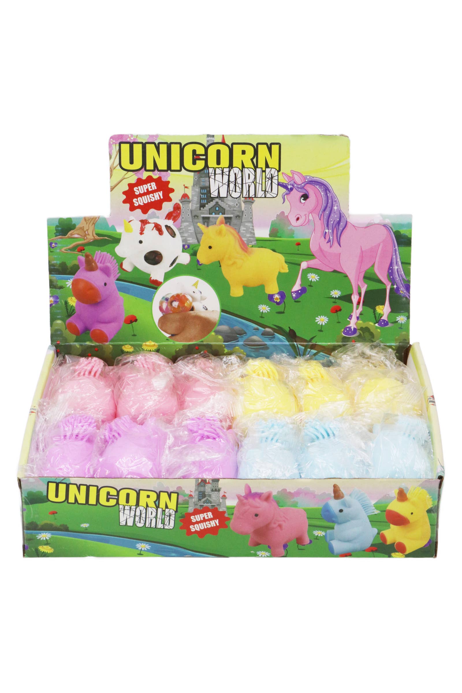Cap Zone - Vente Jouet mou – enfant et bébé - Licorne potelée gélatineuse moelleuse remplie de slime - 12 pièces1