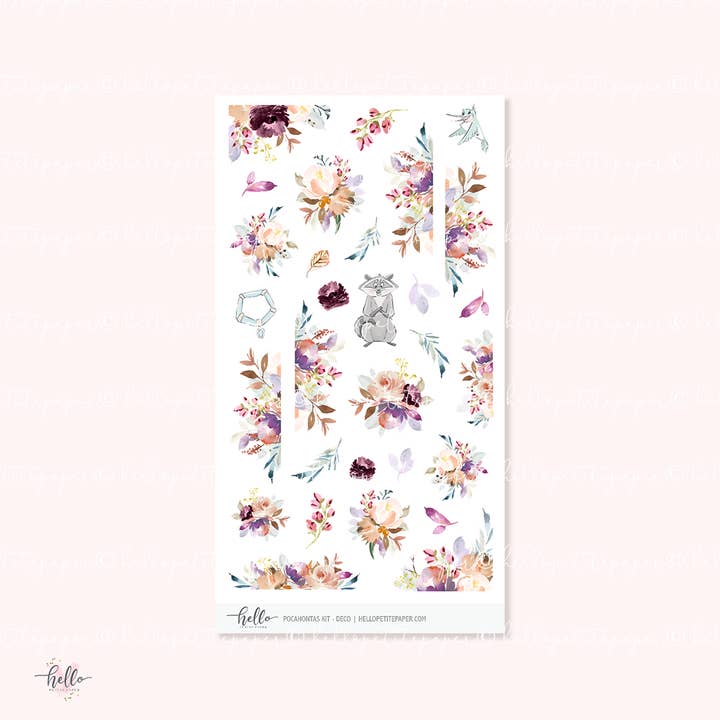 Hello Petite Paper - Wholesale Sticker - Pocahontas - Deco kit, planner stickers