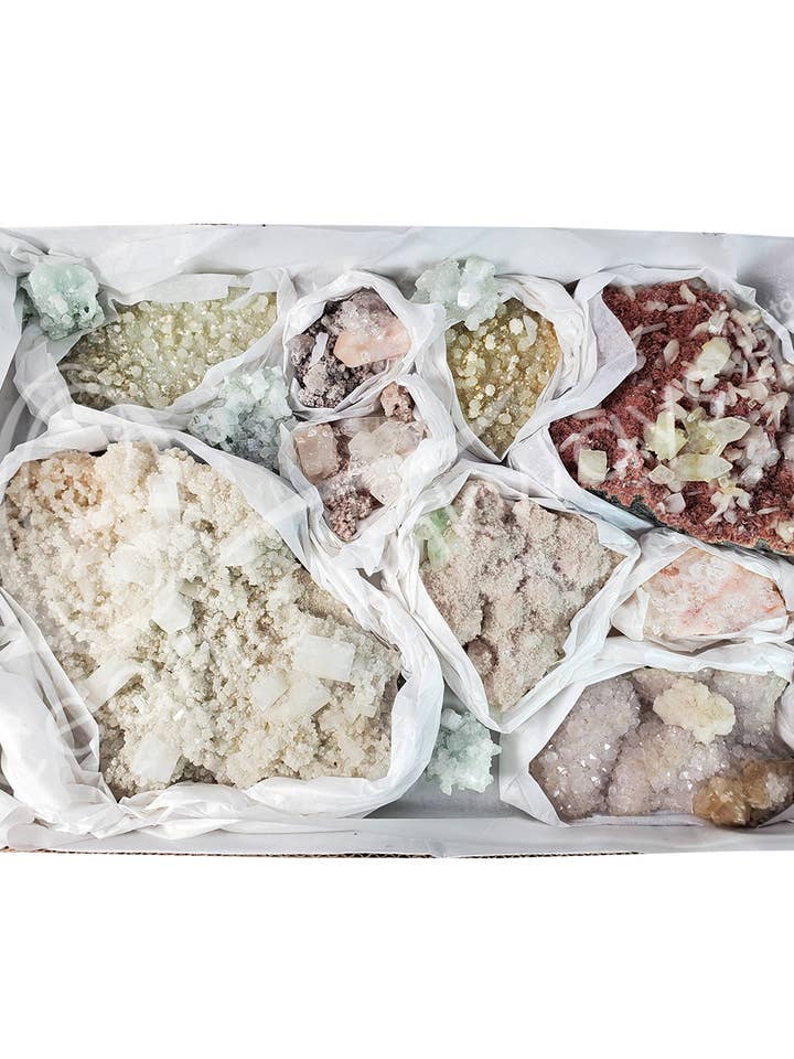 (SPECIMEN)PIATTO - FAMIGLIA ZEOLITE 2-8" per la vendita all'ingrosso da parte di Oceanic Linkways Inc