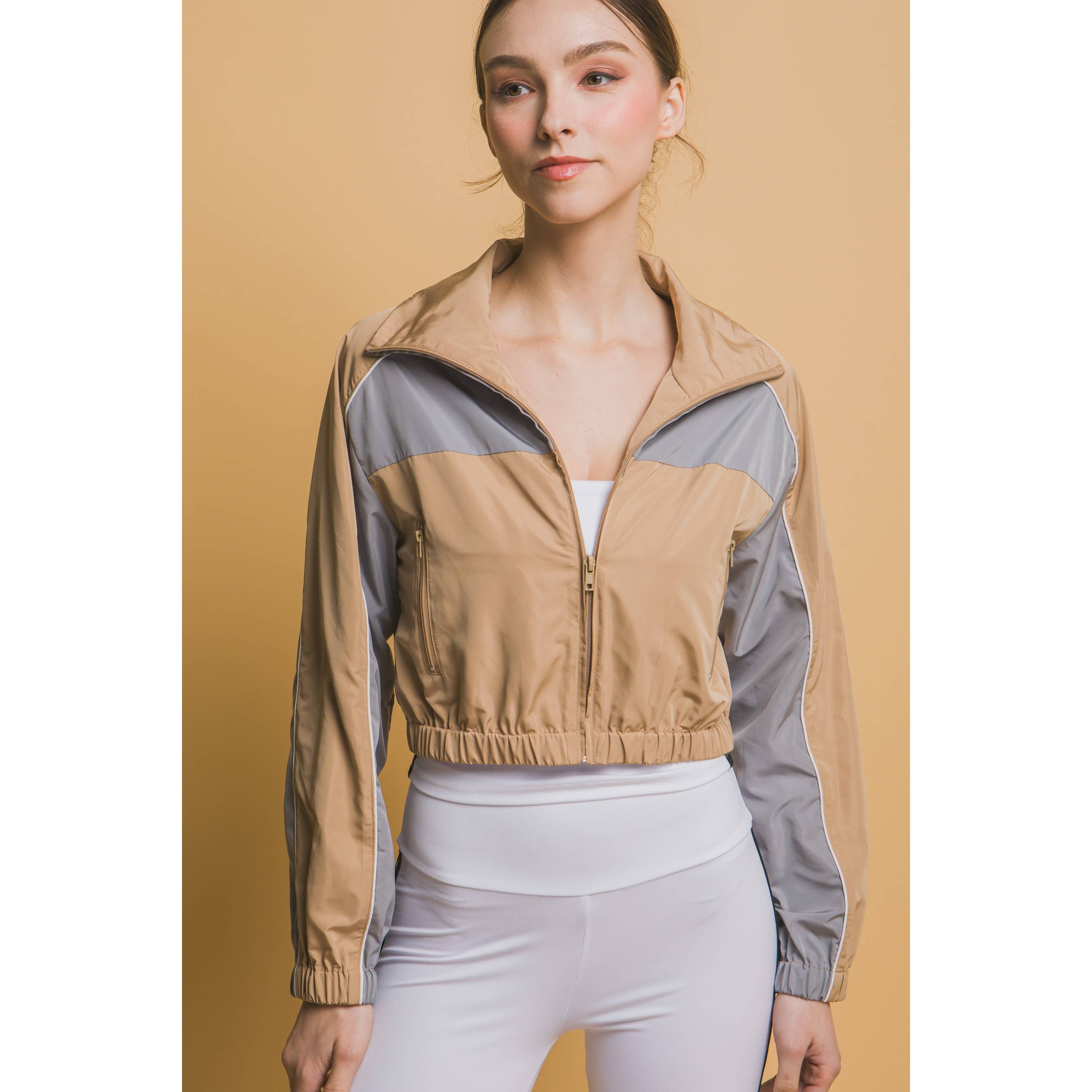 Paperdoll - Wholesale Jacket - Women's - Cropped Windbreaker Jacket4