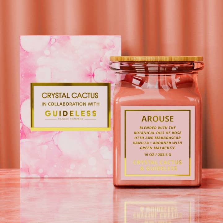 Arouse Crystal Candle for wholesale by Crystal Cactus