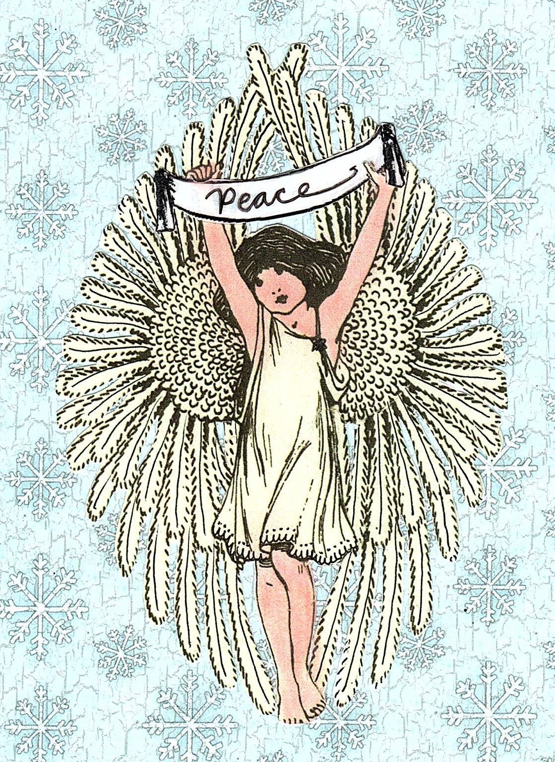 Erica DiPaolo Designs - Wholesale Everyday Greeting Card - Peace Angel Card, Victorian Angel Card2