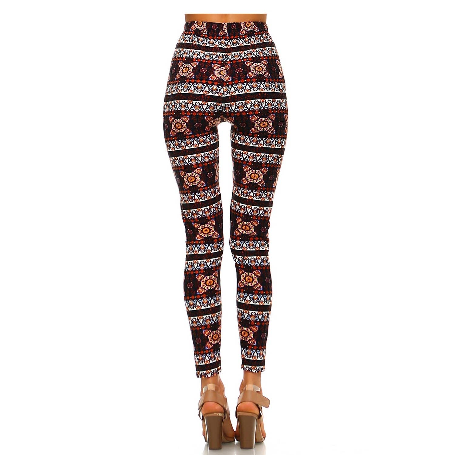 JHP Collection - Wholesale Fashion Leggings - Women's - WOMENS CASUAL MULTI COLOR BRUSHED FULL LEGGINGS30