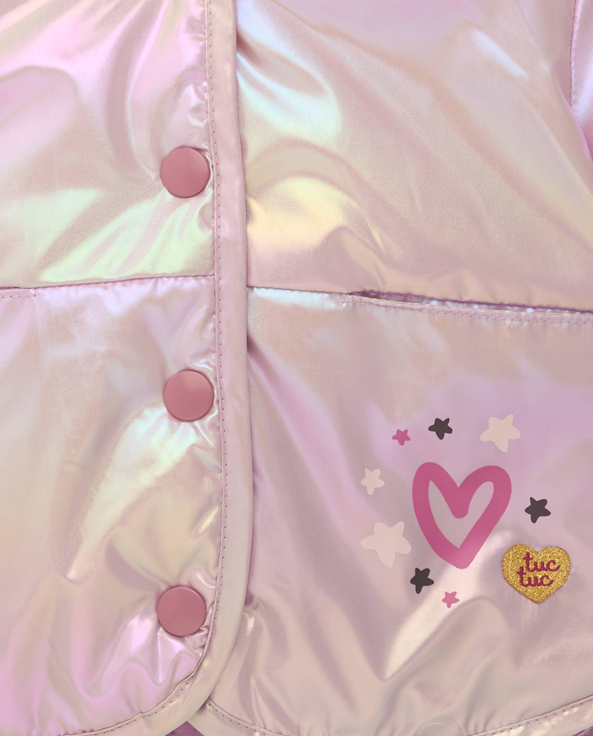 tuc tuc - Wholesale Parka - Kids - Bright pink hooded girl's parka2