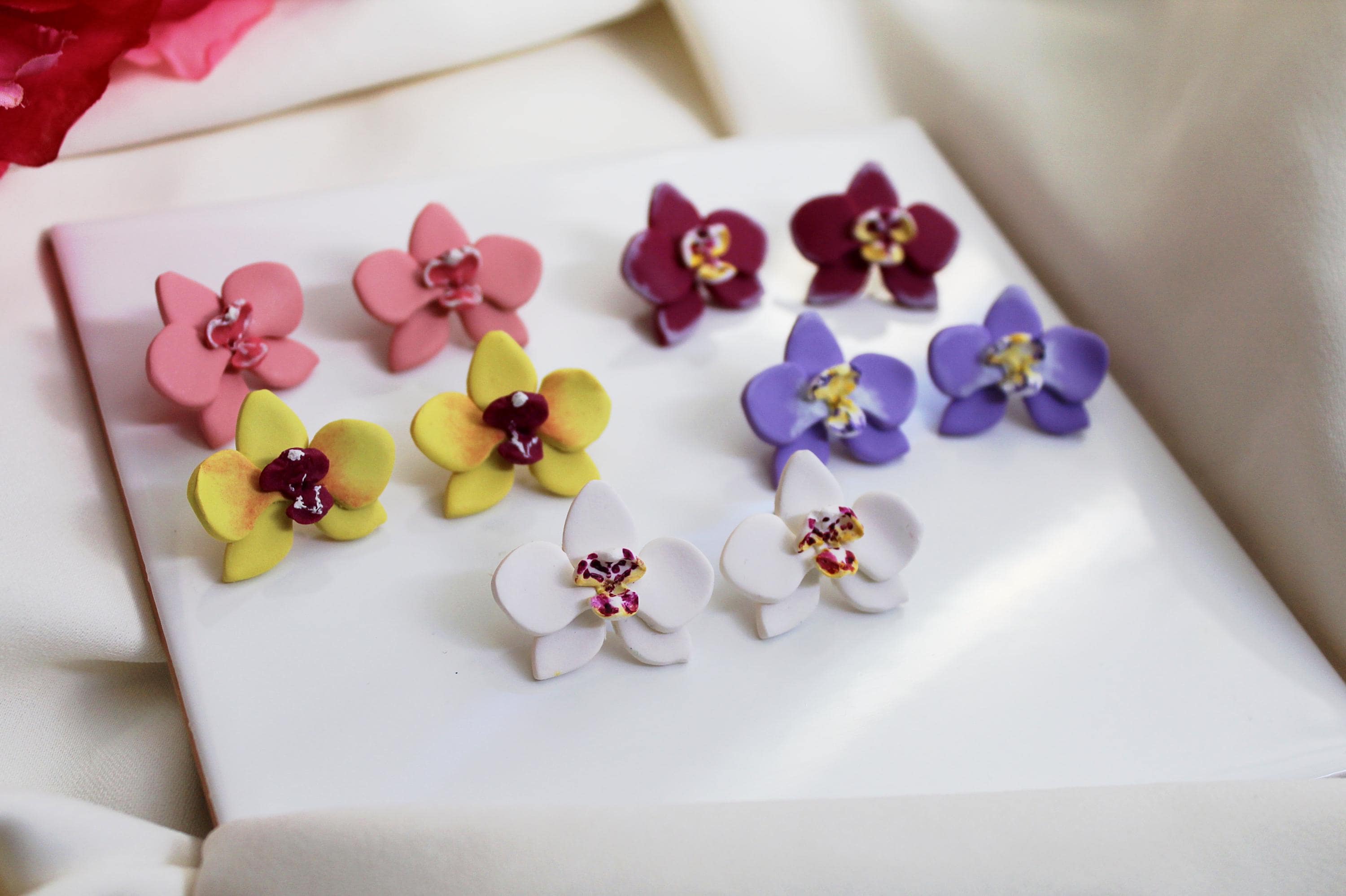 Studio Niani - Wholesale Stud/Post Earrings - Orchid Earrings, Stud Earrings, Botanical Bridal Jewelry5