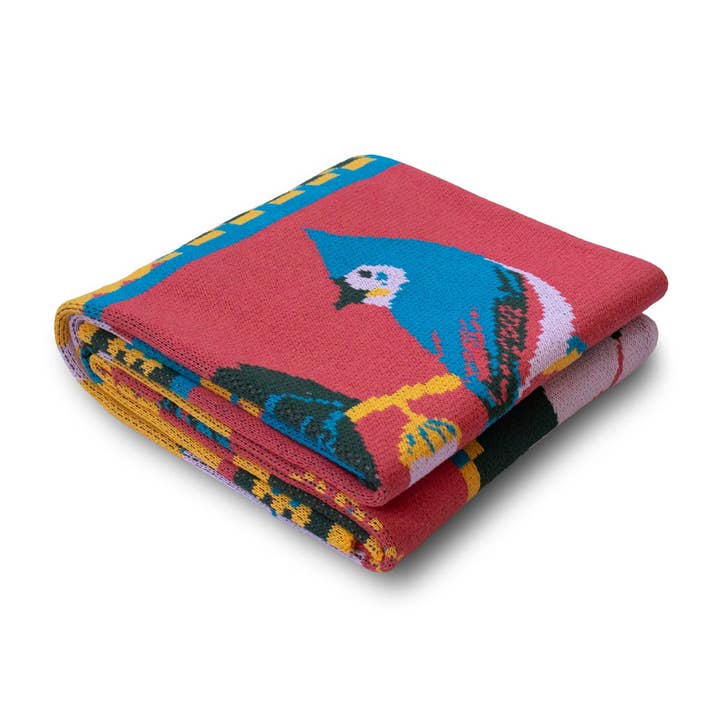 Bird Collective - Wholesale Throw Blanket - Eastern Natives Knit Blanket2