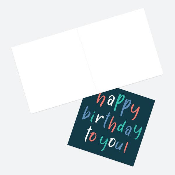 Dotty About Paper – wholesale Birthday card – Birthday Cards For Him & For Her - Mixed Flowers & Typography - Pack of 65