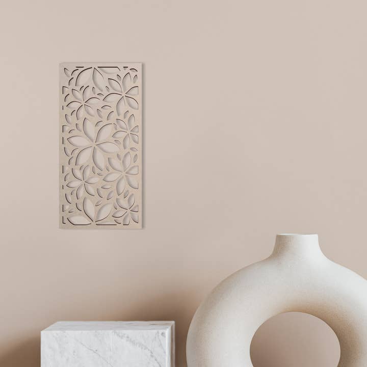 Jess and Jessica - Vendita all'ingrosso Decorazione da parete 3D - Reticolo da parete con motivo floreale in legno - Mandala per la casa5