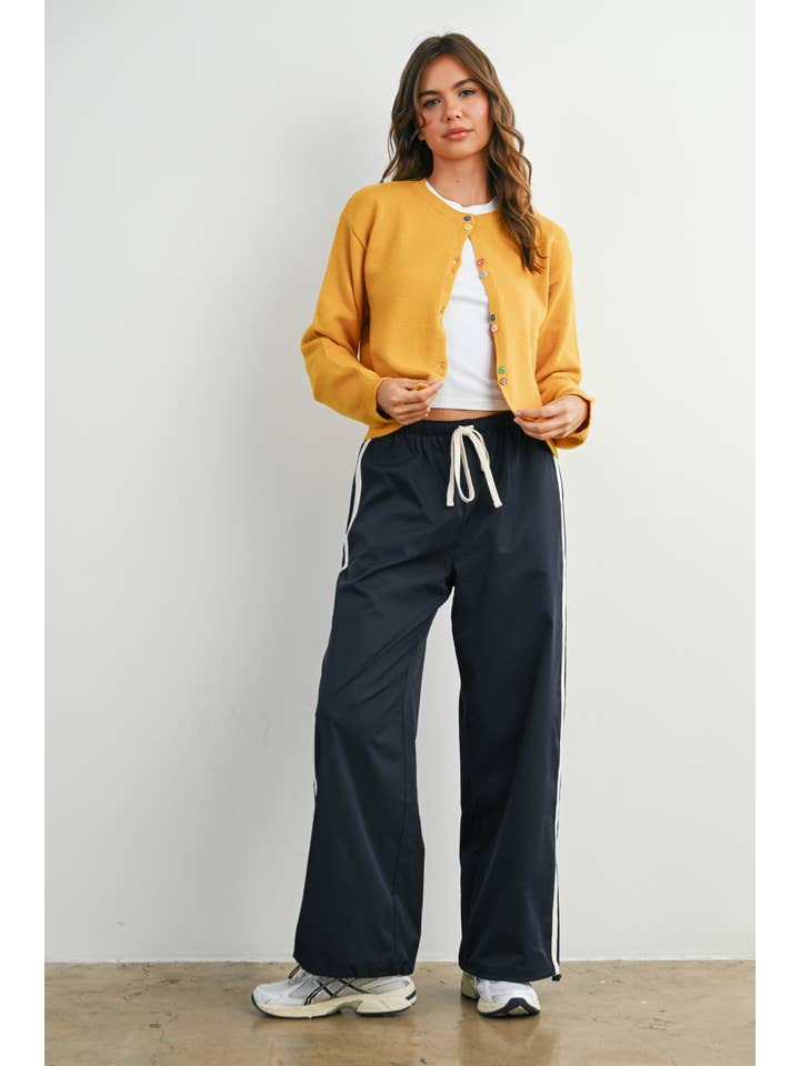 BUTTERMELON - Wholesale Cardigan - Women's - Long Sleeve Buttoned Cropped Cardigan - BMC790614