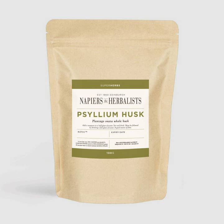 Napiers - Venta al por mayor Suplementos/vitaminas para beber - Cáscaras de psyllium de Napiers (Plantago psyllium)0