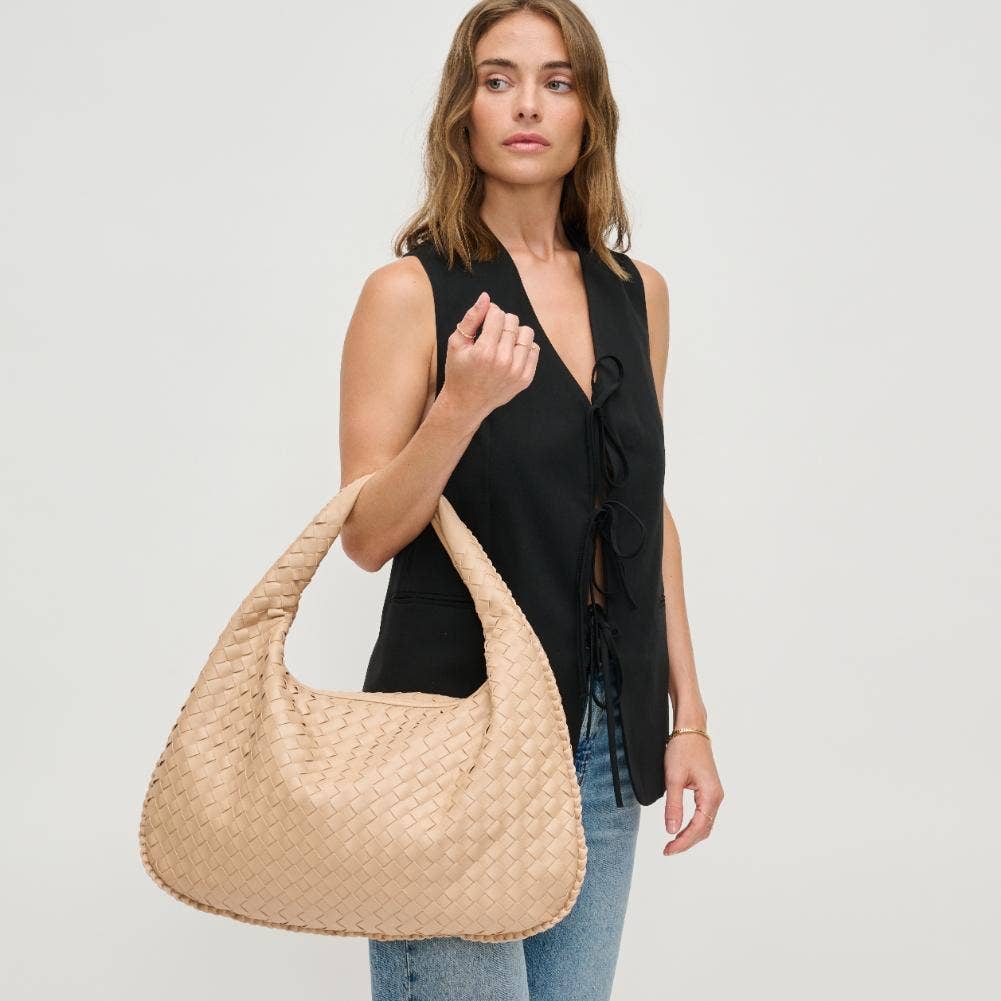 Urban Expressions – Großhandel Schultertasche – Damen – Victoria Hobo-Tasche mit geflochtenem Design aus veganem Leder32