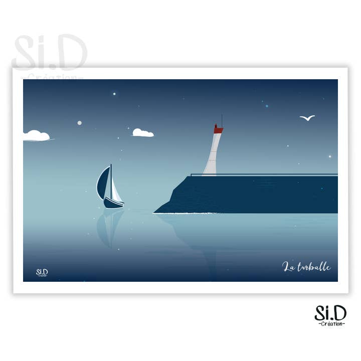 Port de Pêche La Turballe Nuit pour la vente par Si.D