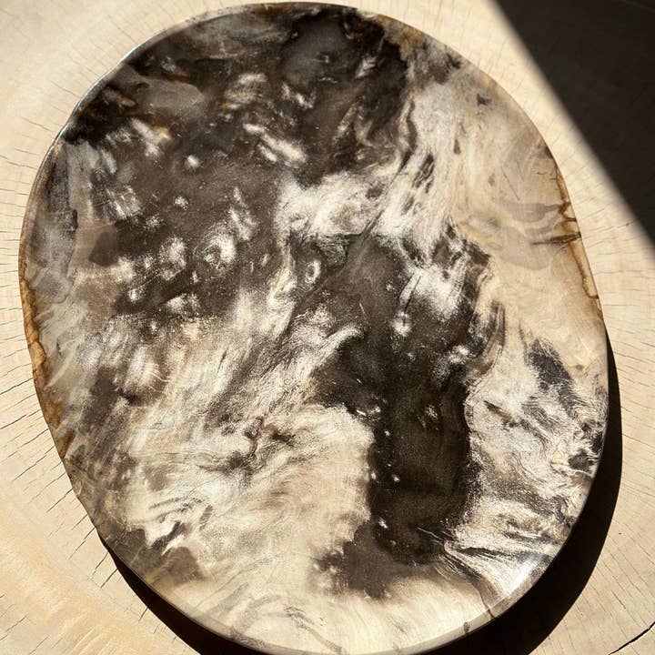 Office Objets - Wholesale Decorative Plate/Dish/Bowl - Very large catchall or dish in petrified wood46
