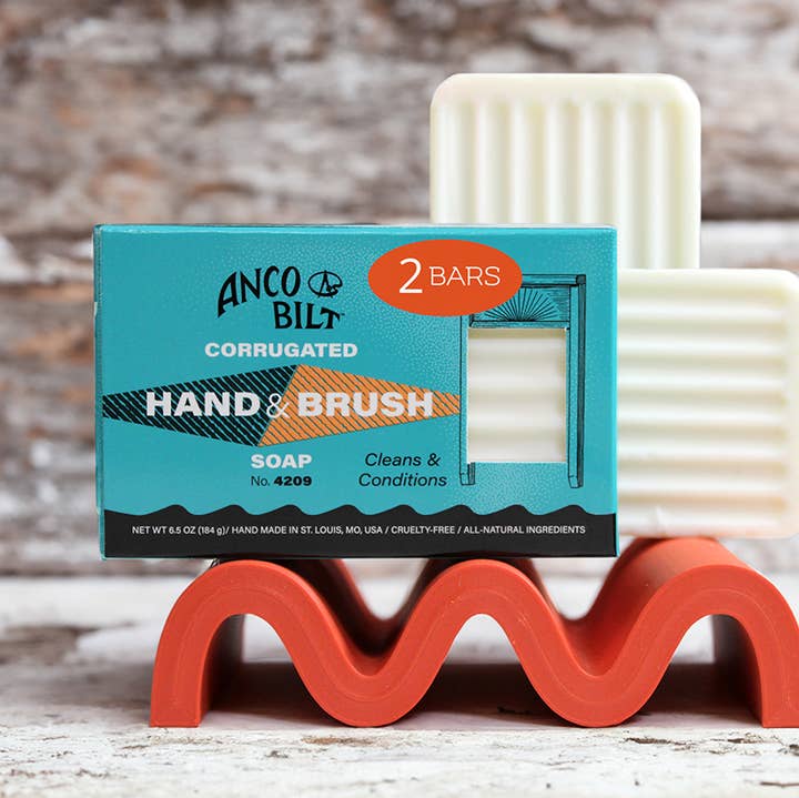 Anco Bilt - Wholesale Bar Soap - Corrugated Hand & Brush Soap - Regular Size - 2 Bars0