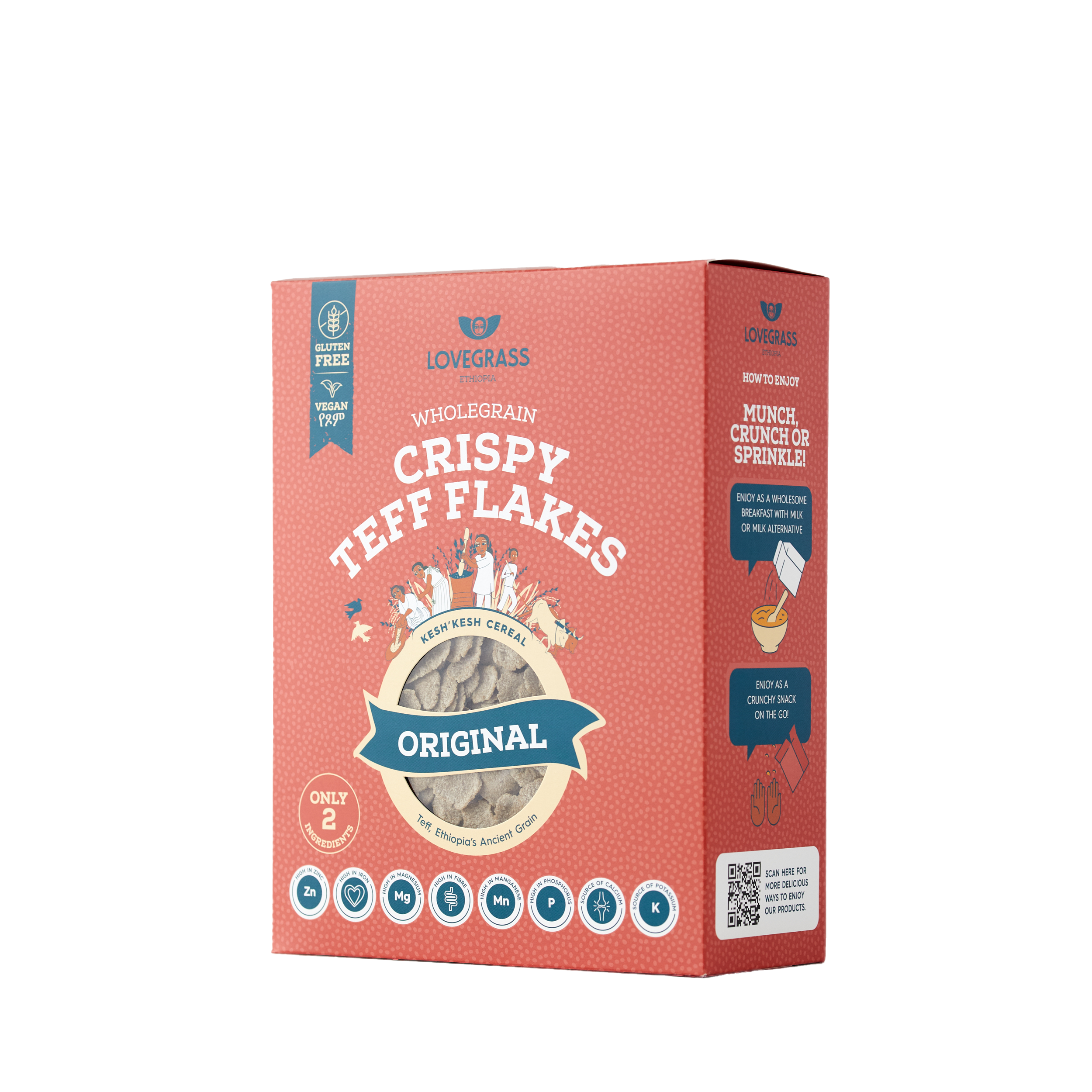 Lovegrass Ethiopia – Cereais de pequeno-almoço por atacado – Pacote de Cereais de Pequeno-Almoço Ultimate Teff x122