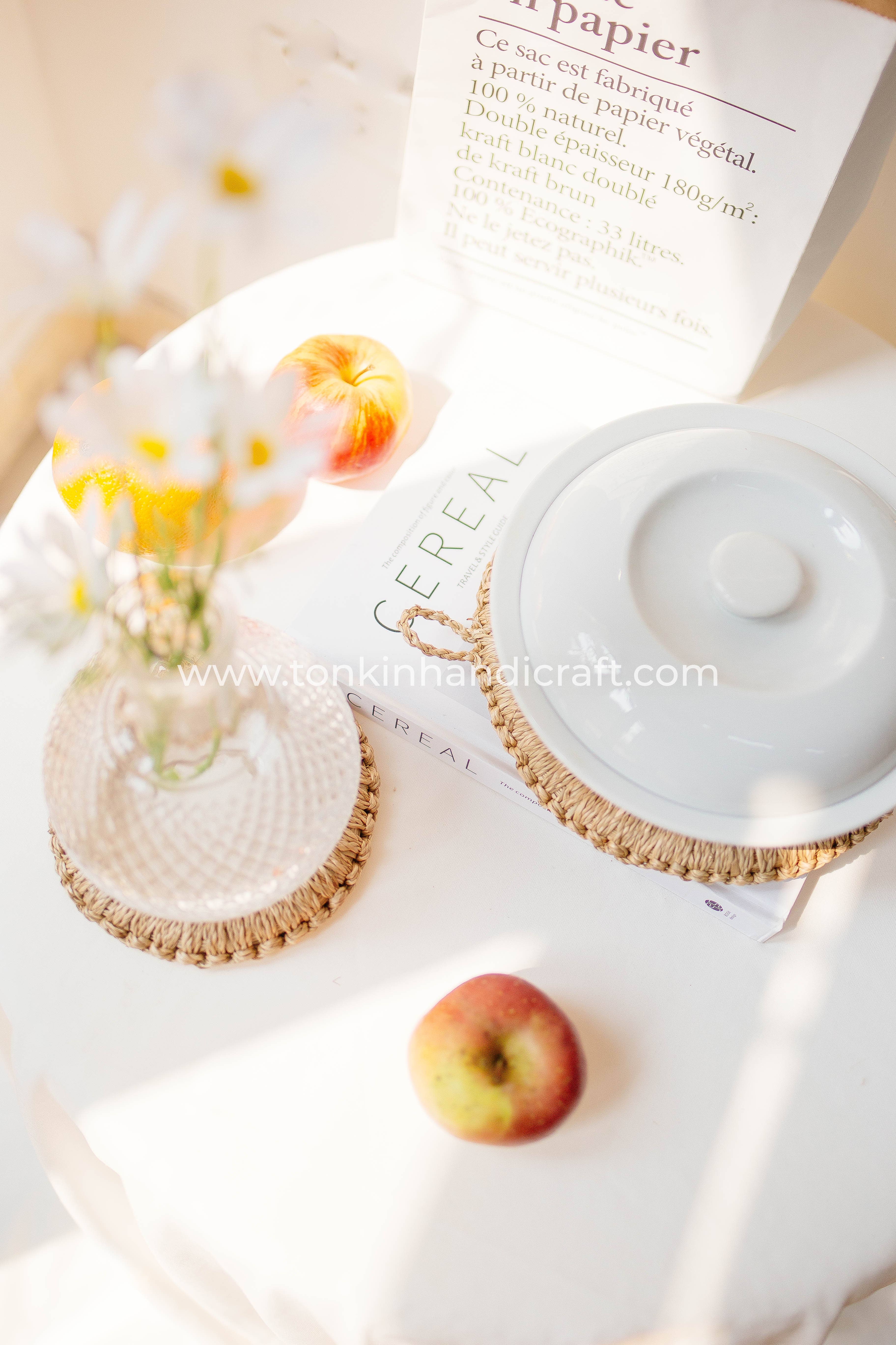 Tonkin Handicraft - Vente Dessous-de-plat - Dessous de plat rond en osier4