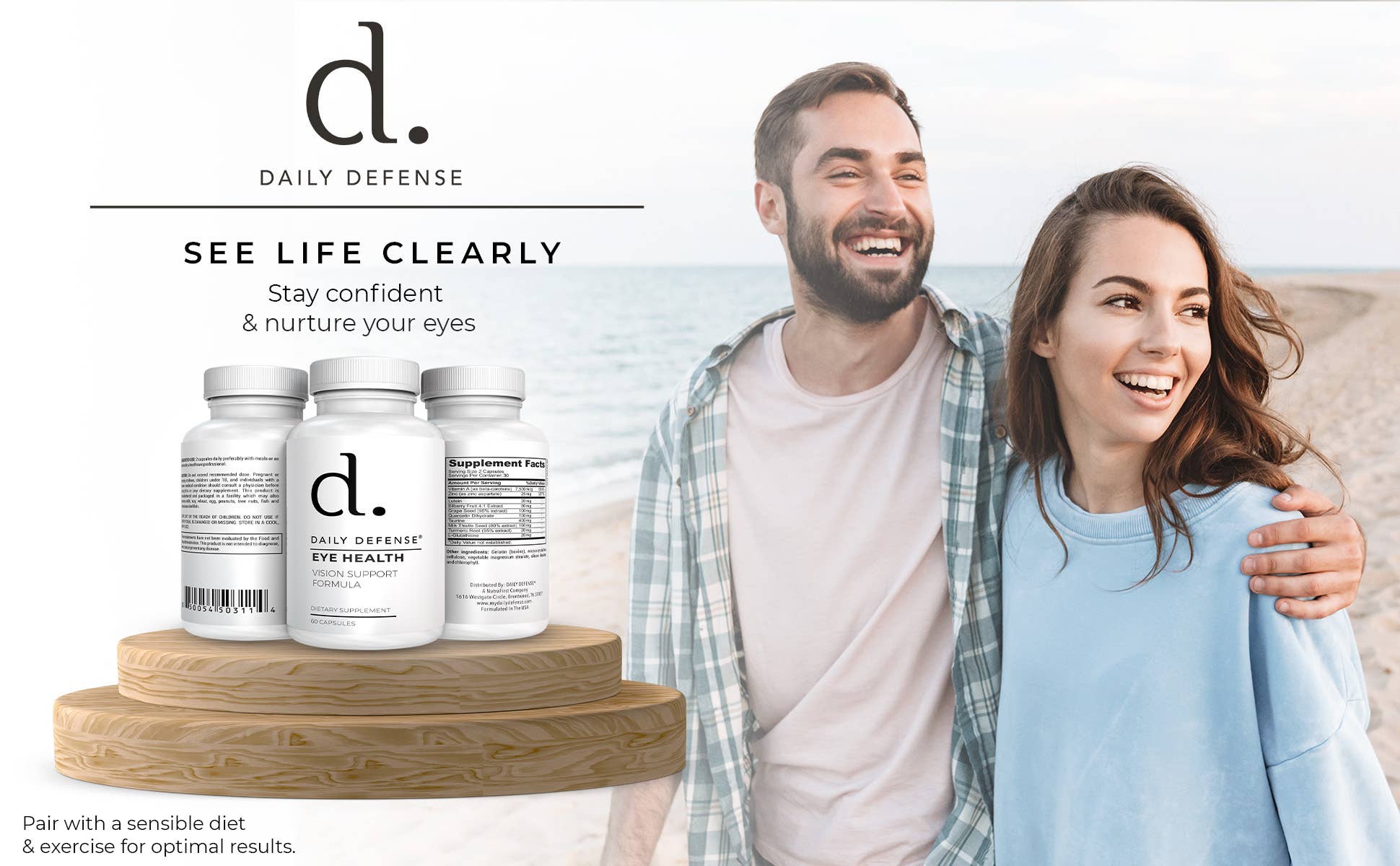 DAILY DEFENSE – Großhandel Nahrungsergänzungsmittel/Vitamin zum Einnehmen – EYE HEALTH Supplement Formel zur Unterstützung der Sehkraft10