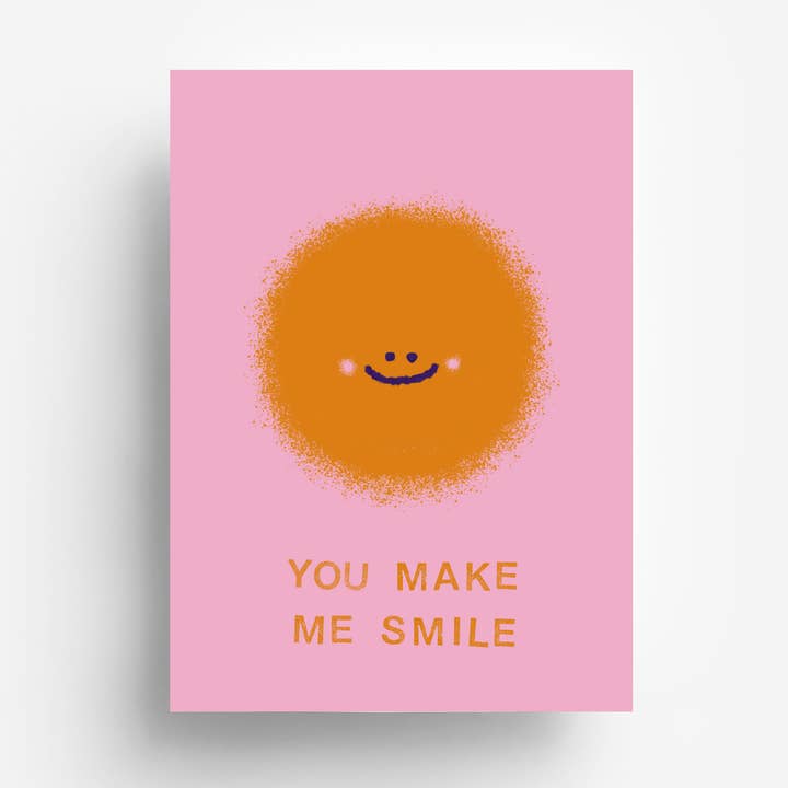 You Make Me Smile ansichtkaart DIN A6 voor wholesale door jungwiealt